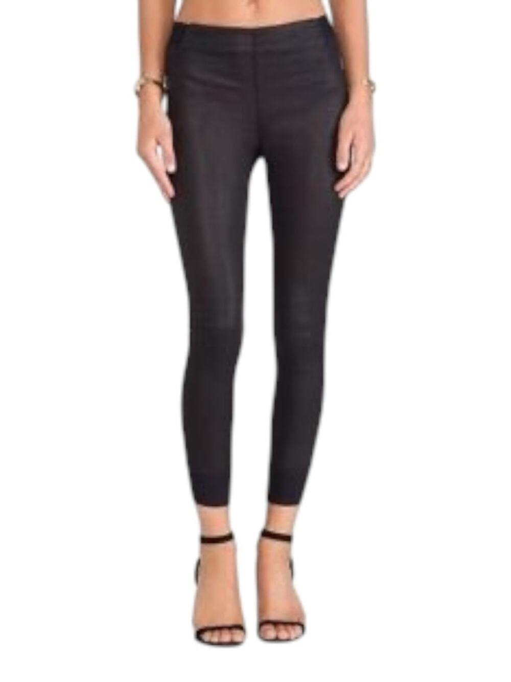 Rag & Bone Black Lamb Leather Legging Pants XS